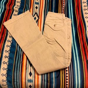 American eagle size 0 stretch bootcut khakis